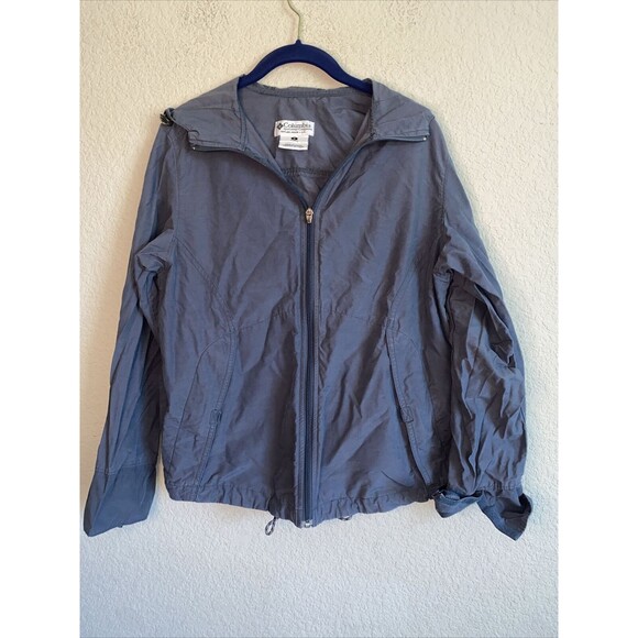 Columbia Jacket Womens Lightweight Full Zip Windbreaker packable small - Picture 1 of 10